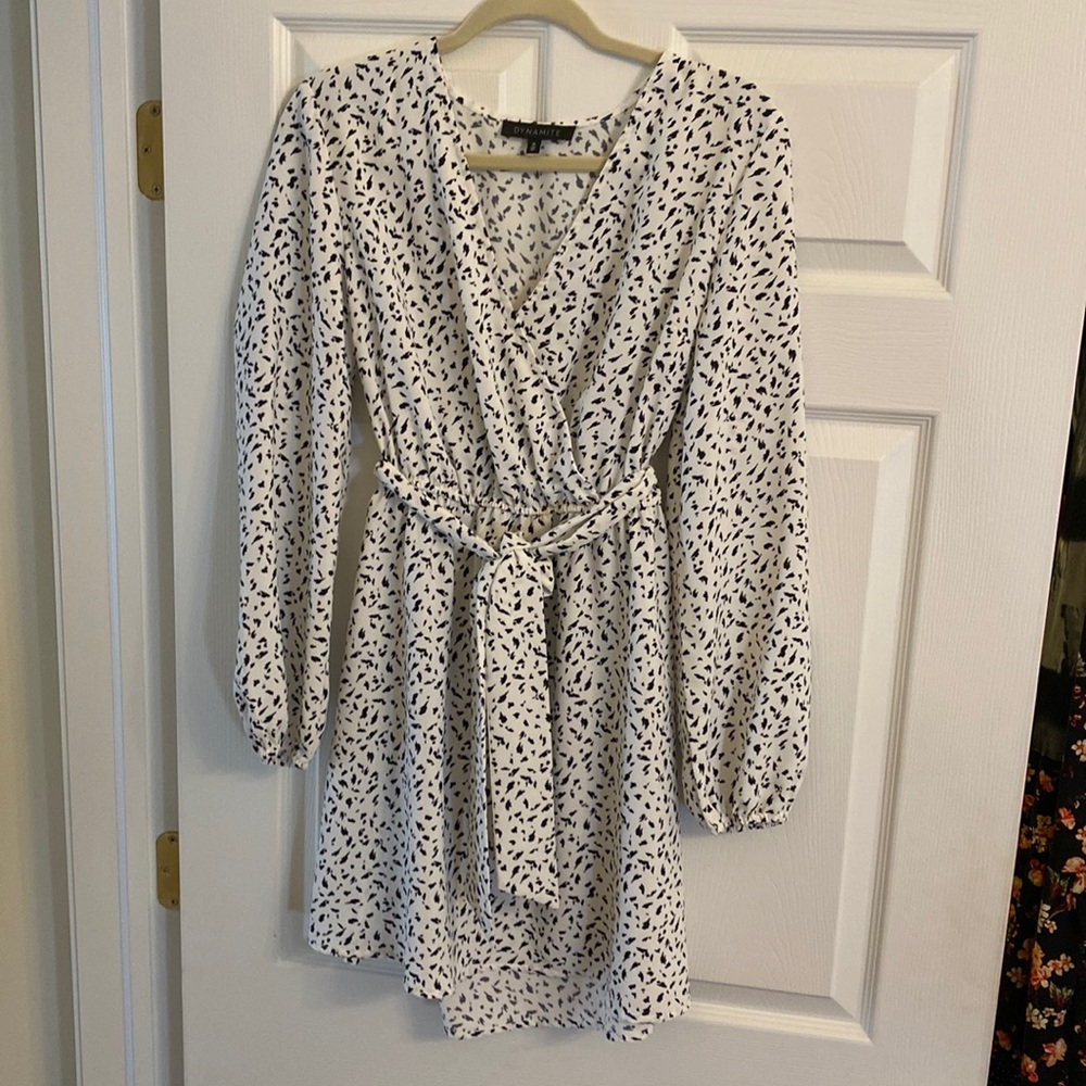 Black and White Short Dress!!